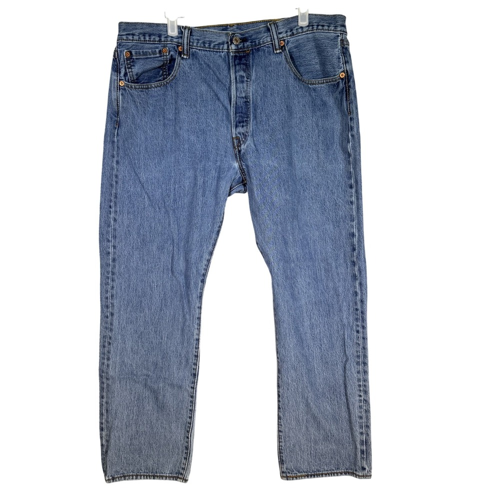 Levis 501 Jeans Mens 38x30 Straight Leg Button Fly Classic Vintage Denim